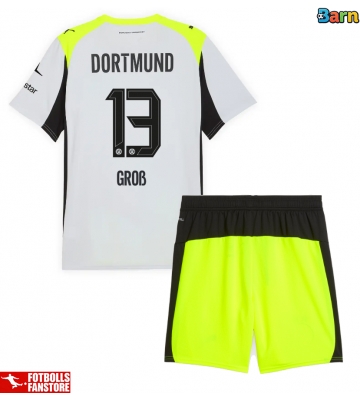 Borussia Dortmund Pascal Gross #13 Bortatröja Barn 2025-26 Kortärmad (+ Korta byxor)